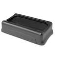 Waste Receptacle Lids | Rubbermaid Commercial FG267360BLA Slim Jim 11.38 in. x 20.5 in. x 5 in. Swing Lid - Black image number 0