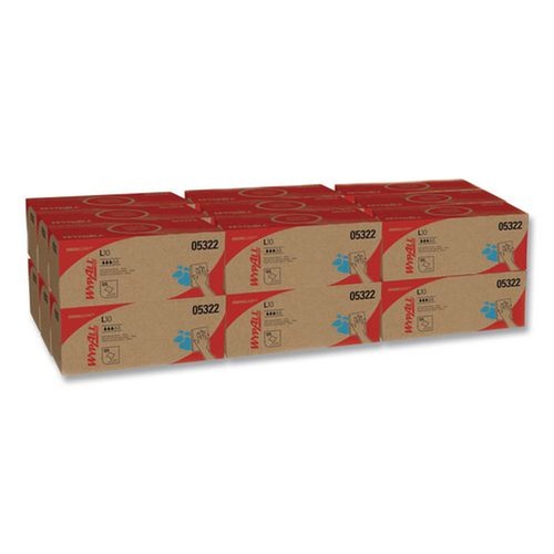 Perforated Roll & Hand Towels | WypAll 05322 L10 12 in. x 10.25 in. POP-UP Box Towels - White (125/Box, 18 Boxes/Carton) image number 0