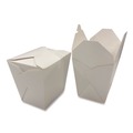 Food Containers & Lids | Kari-Out 3103032 4 in. x 3.69 in. x 4.55 in. 32 oz. Paper Food Pail - White (400/Carton) image number 3