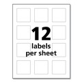 Perforated Roll & Hand Towels | Avery 60526 UltraDuty 2 in. x 2 in. GHS Chemical Waterproof and UV Resistant Labels - White (600/Pack) image number 8