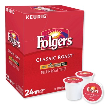 Folgers 5000368730 Gourmet Selections Classic Roast Coffee K-Cups (24/Box)