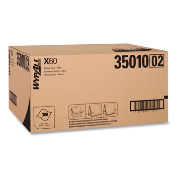 PRODUCTS | WypAll 35010 X60 22-1/2 in. x 39 in. Shower Towels - White (100/Box, 3 Boxes/Carton)