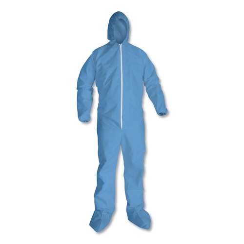 Cleaning Cloths & Wipes | KleenGuard 45353 A65 Zipper Front Flame Resistant Coveralls Large Blue 25/Carton image number 0