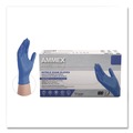 Exam & Surgical Gloves | Ammex ACNPF46100 9.5 in. Long 3 mil Thick Powder-Free Nitrile Exam Gloves - Large, Blue (1000/Carton) image number 1