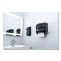 Soap Dispensers | San Jamar SF900REBK 900 mL 5.5 in. x 4.5 in. x 9.25 in. ecoLogic Rely Manual Foam Soap and Sanitizer Dispenser - Black image number 3