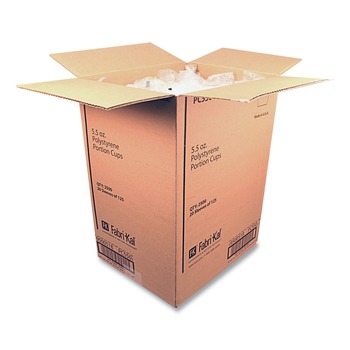 Fabri-Kal 000000000009500518 5.5 oz. Plastic Portion Cups - Translucent (20/Carton)