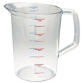Cups | Rubbermaid Commercial FG321800CLR Bouncer 4-Quart Measuring Cup - Clear image number 0