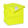 Cleaning Cloths & Wipes | Boardwalk 2164039 16 in. x 16 in. Microfiber Cleaning Cloths - Yellow (24/Pack) image number 1