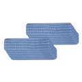 Mop Heads | Rubbermaid Commercial FGQ41100BL00 24 in. Long Split Nylon/Polyester Blend Microfiber Wet Room Pads - Blue (12/Carton) image number 0