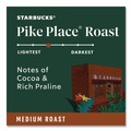 Coffee - Caffeinated | Starbucks 12434812 Coffee K-Cups Pack - Pike Place (24/Box) image number 1