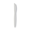 Disposable Knives | Dixie PKM21 Mediumweight Plastic Knives - White (1000/Carton) image number 2
