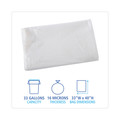 High-Density Trash Bags | Boardwalk Z6640VNK 33 in. x 40 in. 33 gal. 16 mic High Density Industrial Can Liners Flat Pack - Natural (200/Carton) image number 1