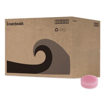 Boardwalk 4PBP012I144M202143000 4 oz. Urinal Para Deodorizer Blocks - Cherry Scent, Red (144/Carton)