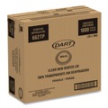 Cup Lids | Dart 662TP Plastic Non-Vented Cup Lids Fits 9 oz to 22 oz Cold Cups - Clear (1000/Carton) image number 3