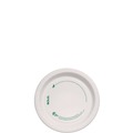 Plates | SOLO OFMP6-PLANET 6 in. Diameter ProPlanet Seal Compostable Paper Dinnerware Plate - White (500/Carton) image number 0