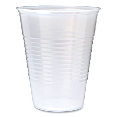 Cups | Fabri-Kal 000000000009508024 RK 9 oz. Ribbed Cold Drink Cups - Clear (2500/Carton) image number 0
