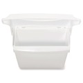 Indoor Waste Receptacles | Rubbermaid Commercial FG614000WHT Plastic Sanitary Napkin Receptacle with Rigid Liner - White image number 3