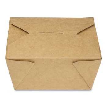 FOOD CONTAINERS AND LIDS | GEN KS10120 Reclosable 30 oz. Paper Take-Out Box - Kraft (450/Carton)