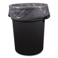 Low-Density Trash Bags | Boardwalk H7658TCKR02 38 in. x 58 in. 60 gal. 0.9 mil Perforated Roll Low-Density Waste Can Liners - Clear (100/Carton) image number 1