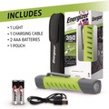 Office Flashlights | Energizer ENYPHH22 Rechargeable Lithium-Ion Pro Series Inspection Light with 2 AAA Batteries - Gray/Green image number 4