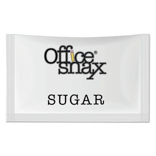 Sweeteners | Office Snax 00021CT Premeasured Single-Serve Sugar Packets (1200/Carton) image number 0