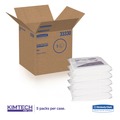 Cleaning Cloths & Wipes | Kimtech 33330 W4 12 in. x 12 in. Flat Double Bag Critical Task Wipers - Unscented, White (100/Bag, 5 Bags/Carton) image number 1