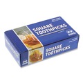 Straws/Stems/Sticks | AmerCareRoyal R820SQ 2.75 in. Square Wood Toothpicks - Natural (19200/Carton) image number 4
