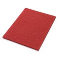 Floor Pads-Cleaning, Buffing & Polishing | Americo 40441420 14 in. x 20 in. Buffing Pads - Red (5/Carton) image number 1