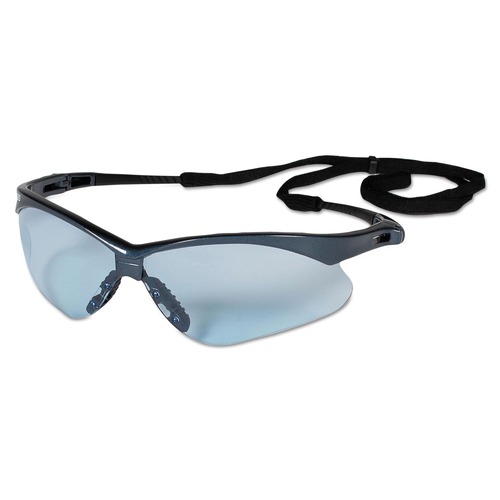 Eye Protection | Ansell 19639 V30 Nemesis Safety Glasses - Blue Frame, Light Blue Uncoated Lens (12/Box) image number 0