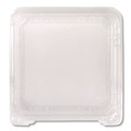 Perforated Roll & Hand Towels | Karat FP-HC99PET-1C PET Plastic Hinged Container 9 x 9 x 3.6 Clear Plastic 100/Pack 2 Packs/Carton image number 3