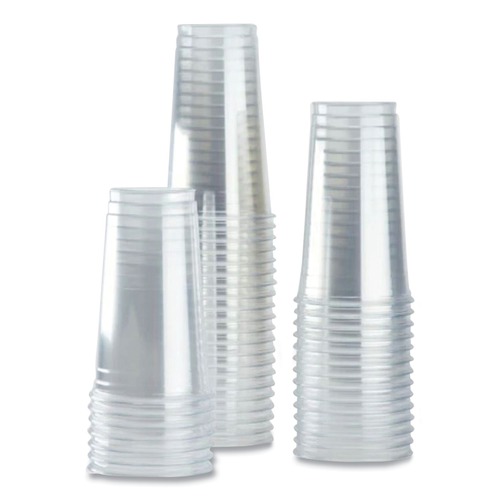 Cups | Karat C-KC32 32 oz. PET Plastic Cups - Clear (300/Carton) image number 0