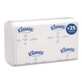Perforated Roll & Hand Towels | Kleenex 13254 9.4 x 12.4 in. Premiere Folded Towels - White (120/Pack, 25 Packs/Carton) image number 1