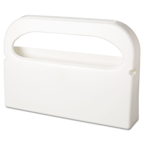 Toilet Seat Cover Dispensers | HOSPECO HG-1-2 Health Gards 16 in. x 3.25 in. x 11.5 in. Half-Fold Toilet Seat Cover Dispenser - White (2/Box) image number 0