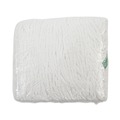 Mop Heads | Boardwalk BWKSP200M14DZ 14 oz. Medium Loop End Rayon Mop Head - White (1-Dozen) image number 1