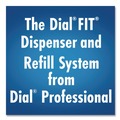 Soap Dispensers | Dial Professional 16619 FIT 4 in. x 5.13 in. x 10.5 in. 1.2 Liter Universal Manual Dispenser - Gray (3/Carton) image number 8