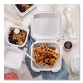 Food Containers & Lids | Pactiv Corp. YCN806000000 EarthChoice SmartLock 6 in. x 6 in. x 3.1 in. Microwaveable MFPP Hinged Lid Containers - White (400/Carton) image number 8