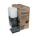 Food Containers & Lids | Pactiv Corp. NC888B Newspring VERSAtainer 8.8 x 6 x 2.5 38 oz Plastic Microwavable Containers - Black/Clear (150/Carton) image number 1