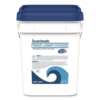 Boardwalk BWK340LP 18 lbs. Pail Low Foam Laundry Detergent Powder - Crisp Clean Scent