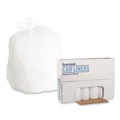 Low-Density Trash Bags | Boardwalk H6036HWKR01 30 Gallon 0.6 mil 30 in. x 36 in. Perforated Roll Low-Density Waste Can Liners - White (25 Bags/Roll, 8 Rolls/Carton) image number 0