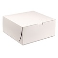 Bakery Boxes & Containers | SCT SCH 0961 9 in. x 9 in. x 4 in. Paper One-Piece Non-Window Bakery Boxes - White (200/Bundle) image number 0