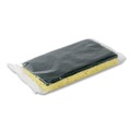 Scouring Pads & Sticks | AmerCareRoyal S740C/20 3.5 x 6 Heavy-Duty Scrubbing Sponge - Yellow/Green (20/Carton) image number 4