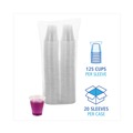 Cups | Boardwalk BWKTRANSCUP3CT 3 oz. Polypropylene Plastic Cold Cups - Translucent (125/Bag, 20 Bags/Carton) image number 3