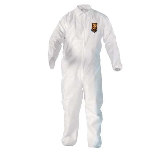 Hand Sanitizing Wipes | Ansell KCC 49107 A20 Zip Front, Elastic-Back, Wrists, and Ankles Breathable Particle Protection Coveralls - Quadruple Extra Large, White (20/Carton) image number 0