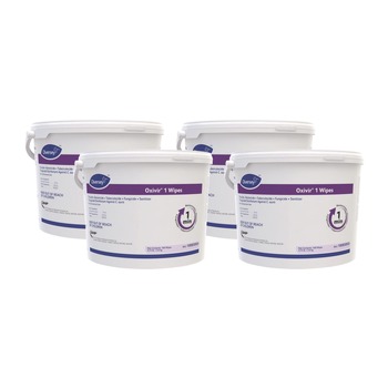 SANITIZING WIPES | Diversey Care 100850924 Oxivir 11 in. x 12 in. 1-Ply 1 Wipes (160/Canister, 4 Canisters/Carton)