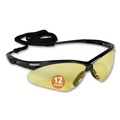 Safety Glasses | Ansell 25659 Nemesis Safety Glasses - Black Frame/Amber Lens image number 2