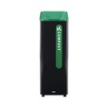 Indoor Waste Receptacles | Rubbermaid Commercial 2078991 Sustain 15 gal Metal/Plastic Decorative Refuse with Recycling Lid - Black/Green image number 0