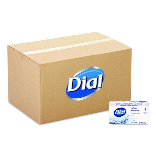 Hygiene Bar Soaps | Dial 52336 92633 4 oz. Deodorant Bar Soap - Iconic Dial Soap Scent (36/Carton) image number 0