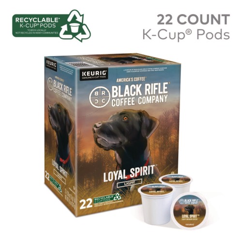 Black Rifle Coffee Company 5000384046 Coffee K-Cups - Loyal Spirit (22-Box)
