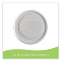 Food Containers & Lids | Eco-Products EP-BRSCLID-L Evolution World EcoLid 25 Percent Recycled Food Container Lid Fits 12 to 32 oz Containers - White (500/Carton) image number 3