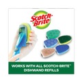 Scouring Pads & Sticks | Scotch-Brite 650-12-RRP 2.5 in. x 9.5 in. Soap-Dispensing Dishwand - Yellow/Green image number 4